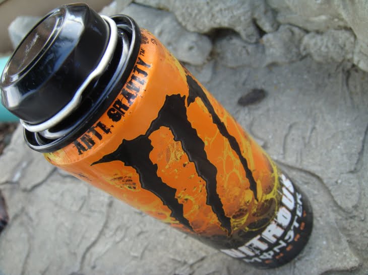 Opening a can of Monster Nitrous Anti-Gravity makes you...