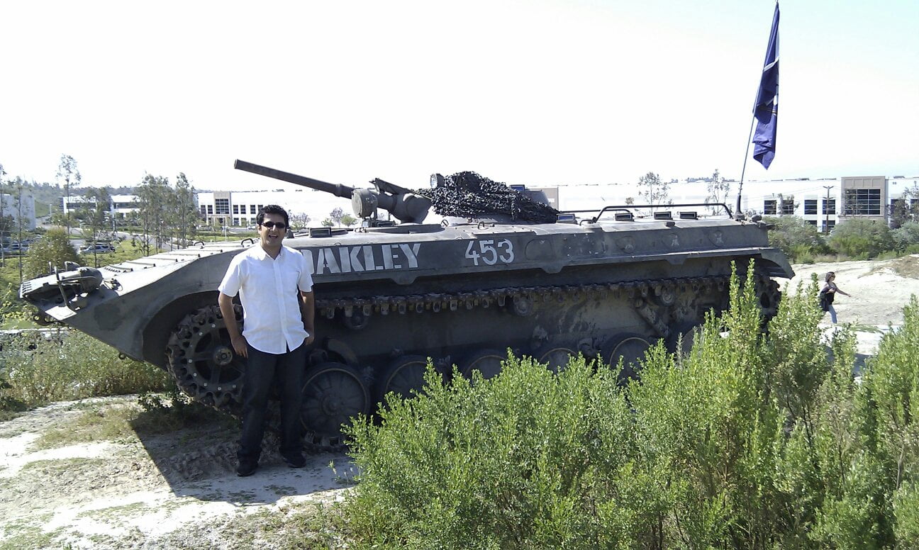 Outside Oakley headquarters
