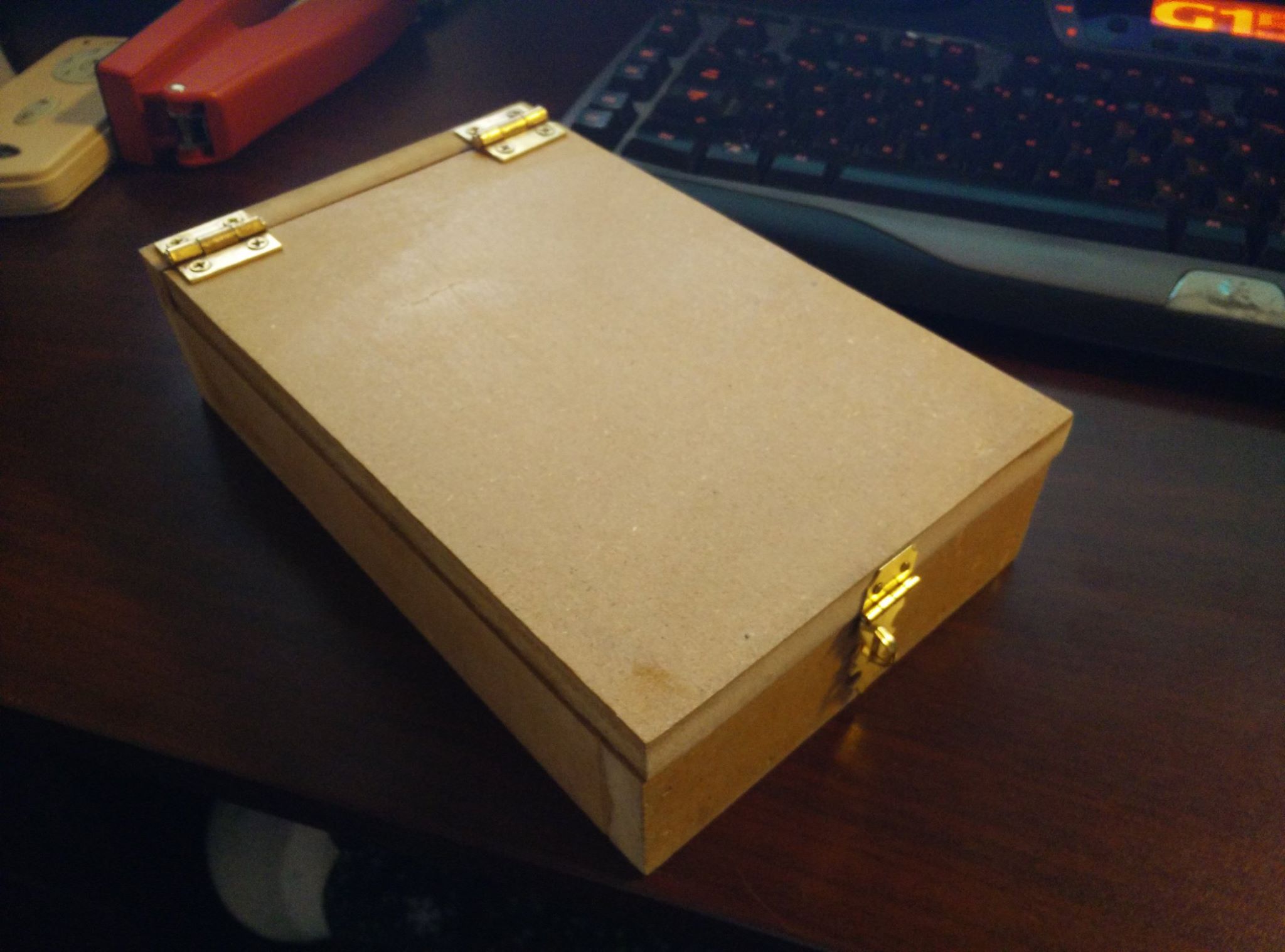 So I made a quick cheap lock box out...