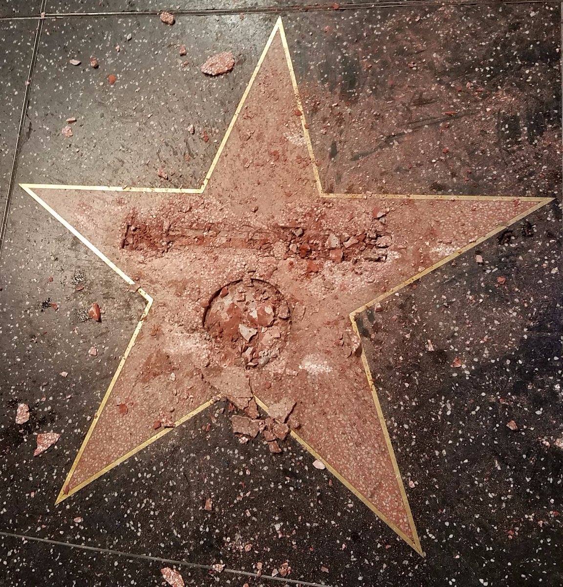 Trump's star is done.  It should now be...