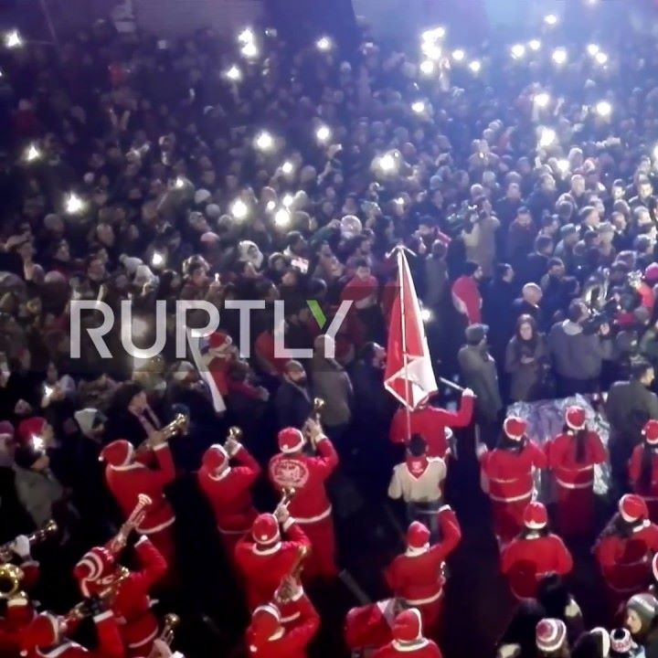 Christmas celebrations in Aleppo .. I wonder if they...
