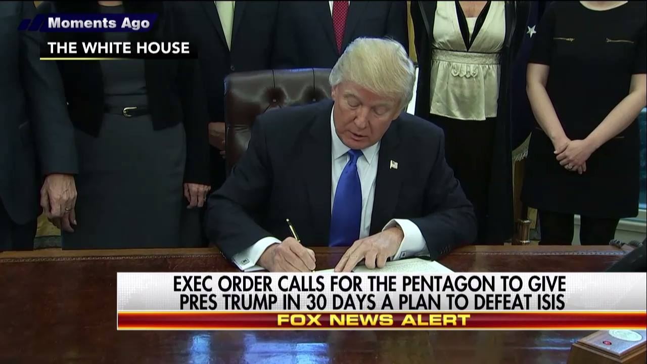 Trump signs an executive order to institute a five-year...