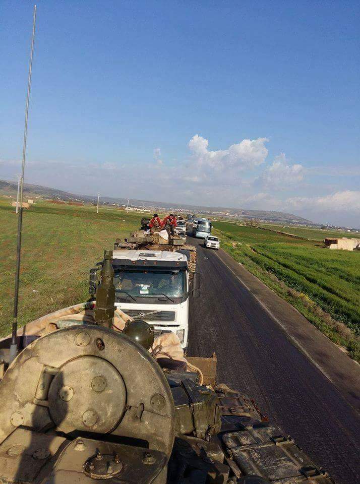 Convoys of Tiger Forces return to Idlib province. ...