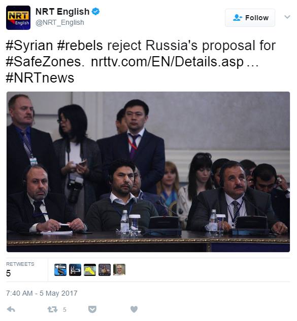 Syrian "moderate" rebels don't mind when Russian bombs drop...