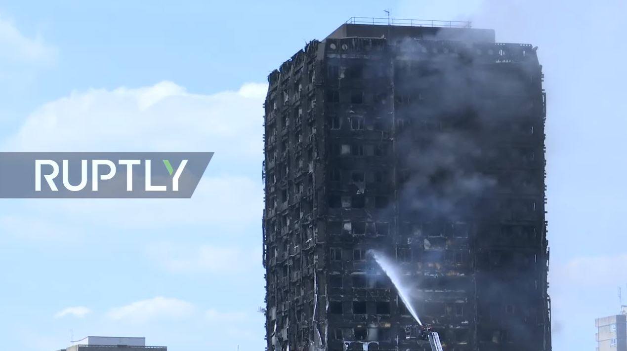 Grenfell Tower in London survived .. Did not collapse...