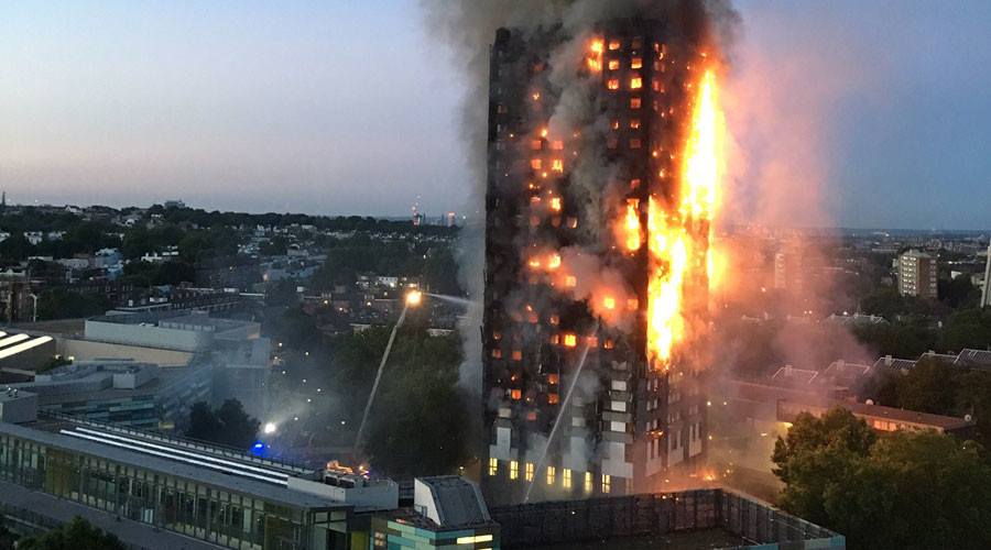 Grenfell Tower in London survived .. Did not collapse...