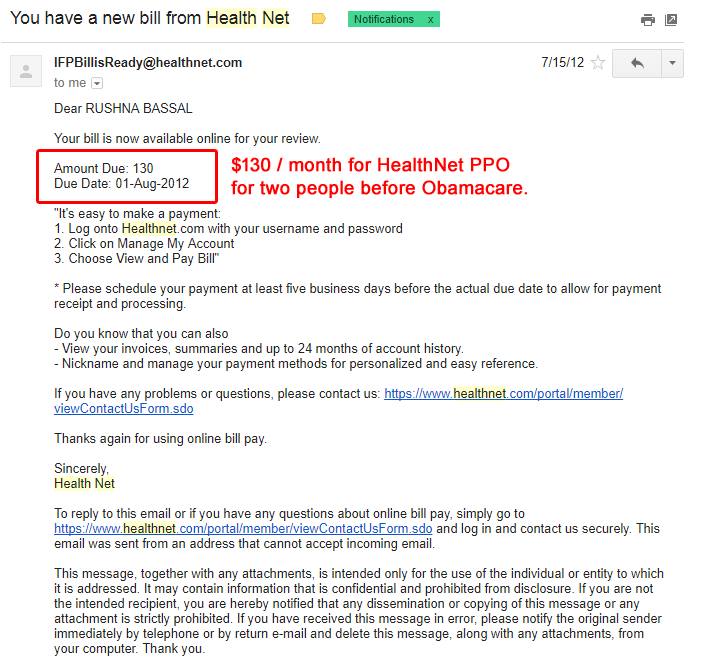  per person per month for a HealthNet PPO...