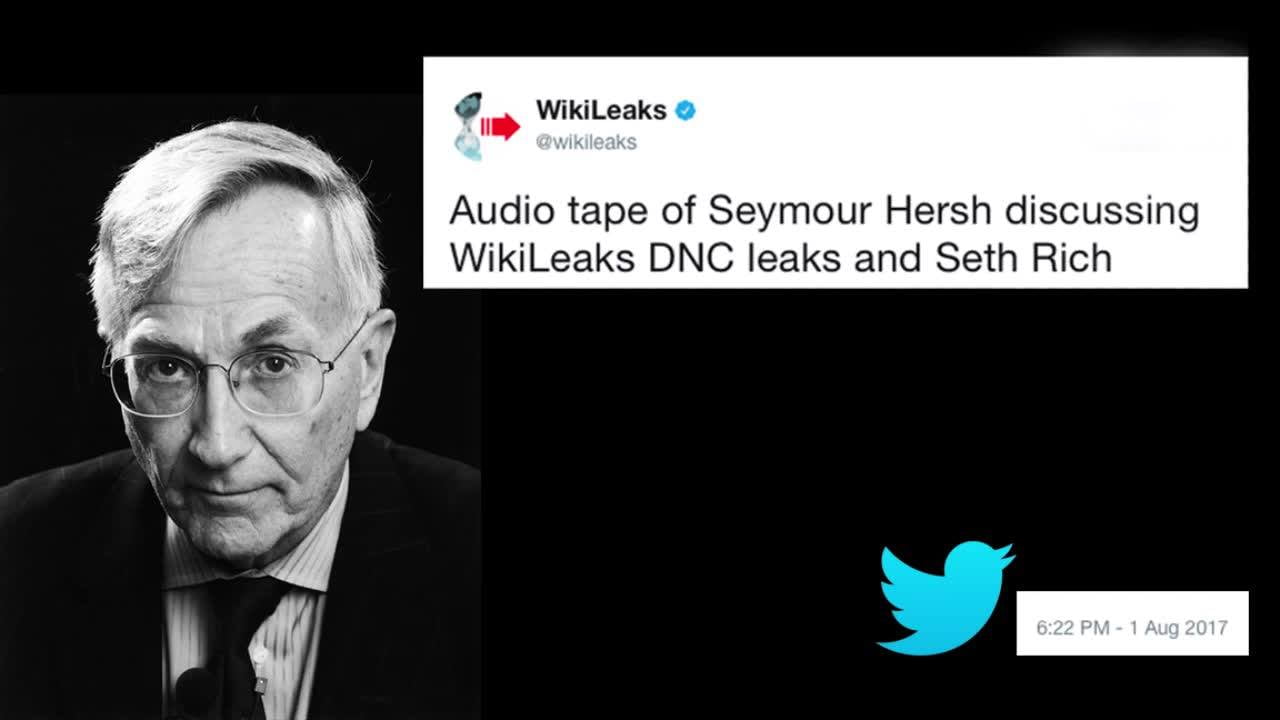 "Audio tape of Seymour Hersh discussing WikiLeaks DNC leaks...