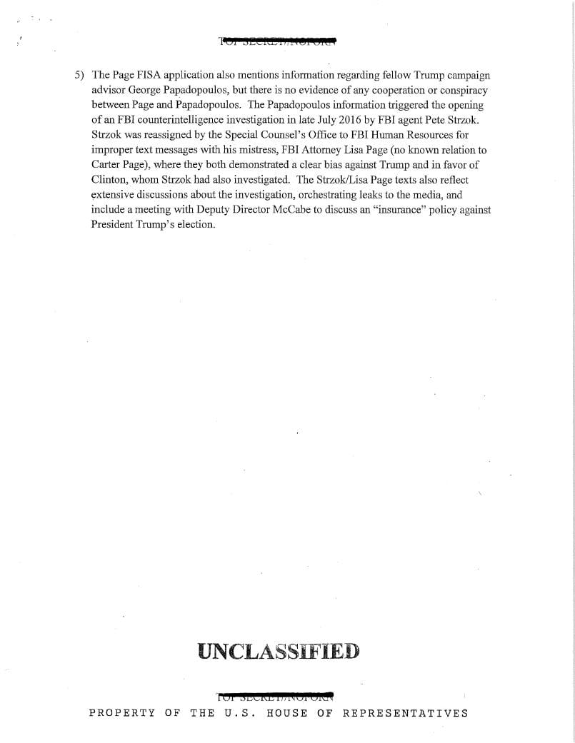 The memo detailing the FISA process used to authorize...