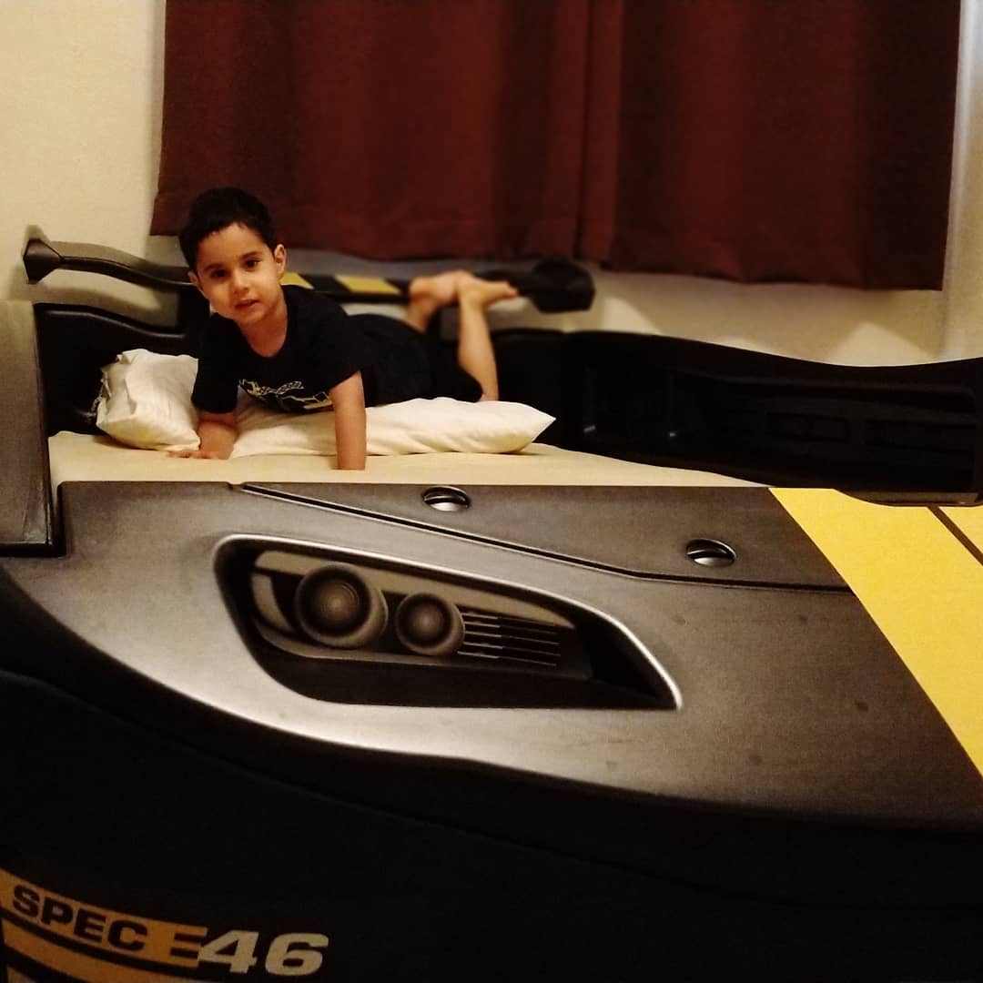 Eren's race car bed