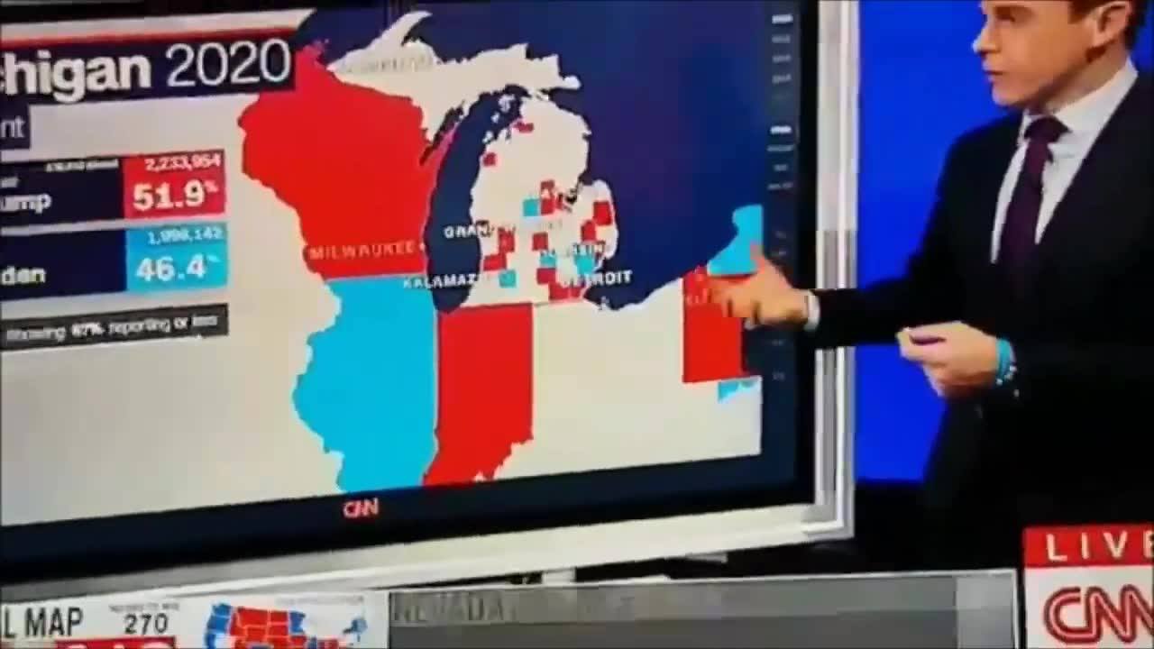 Whoa, instant 120,381 vote turnaround, even CNN was gleefully...