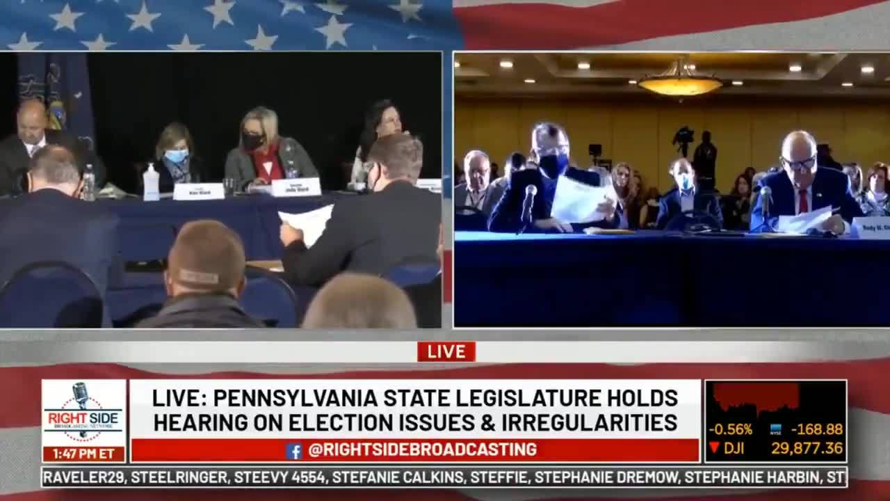 Pennsylvania legislature audience gasps and laughs at the end