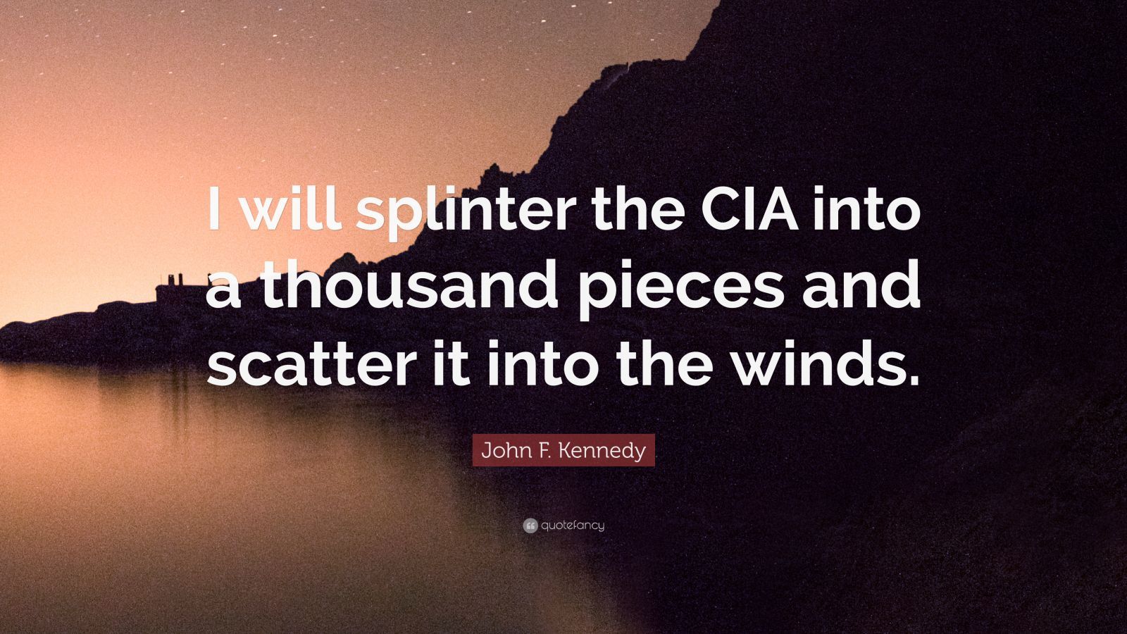JFK had a tenuous relationship with the CIA, and...