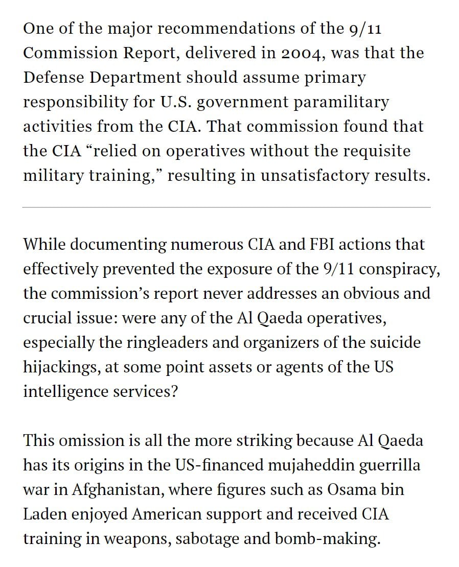 The 9/11 commission report recommended that CIA activities be...