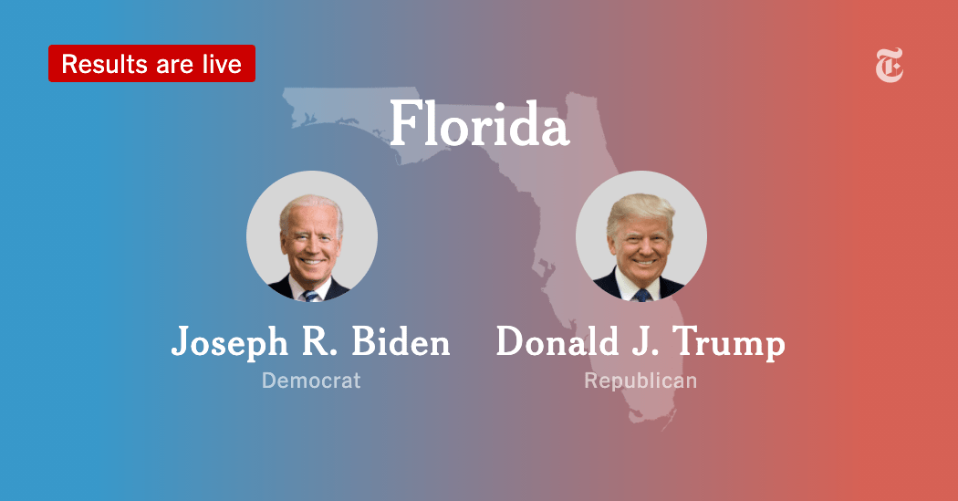 Florida numbers are coming in