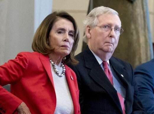 Nancy and Mitch after Trump blew up their little...
