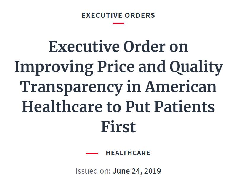 With a single executive order promoting healthcare market reform...