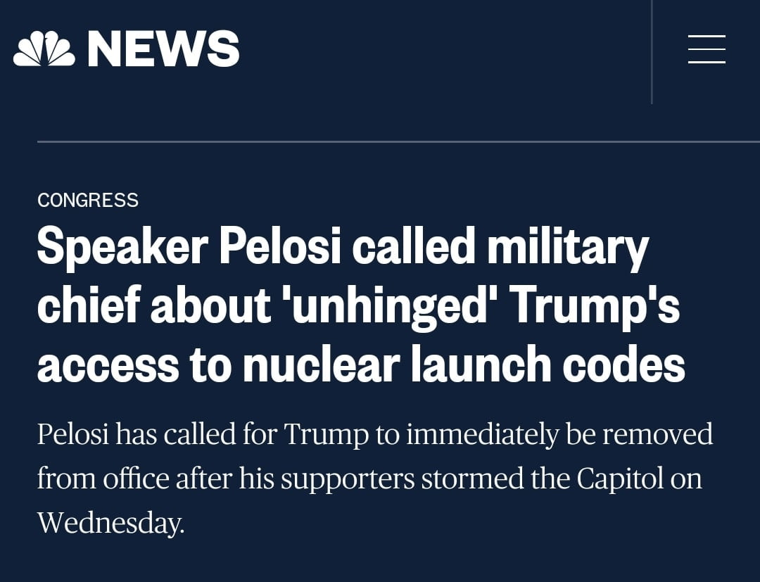 We need to take the nuclear launch codes away...