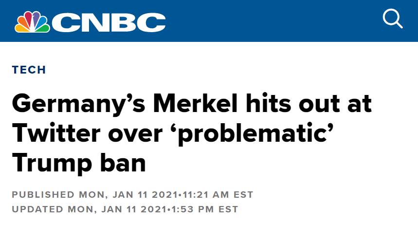 Merkel isn't troubled because she loves free speech