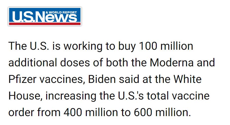 Biden got the vaccine before he came into office