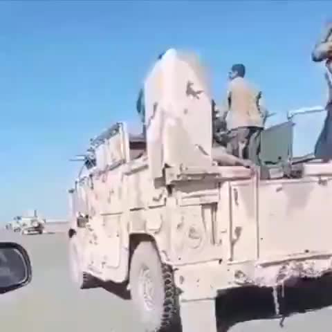 ANDSF convoy escorted by Taliban out of Shinkay, east...