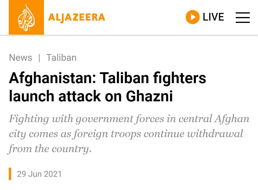 Ghazni is isolated, may be the first provincial capital...