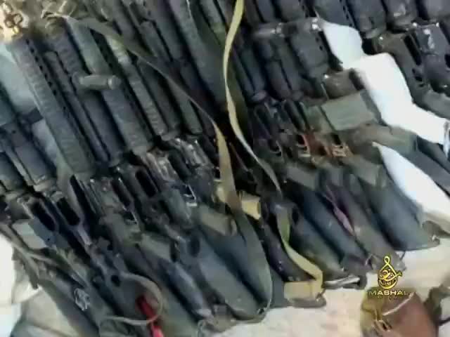 Weapons captured by Taliban in Shorabak, Kandahar
