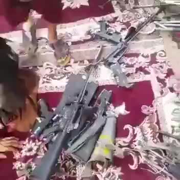 Weapons captured by Taliban in Farah Rud, Farah