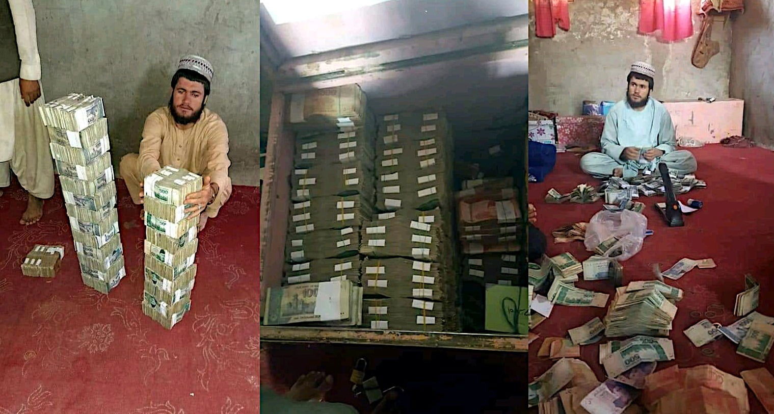 Customs cash captured by Taliban in Spin Boldak, Kandahar