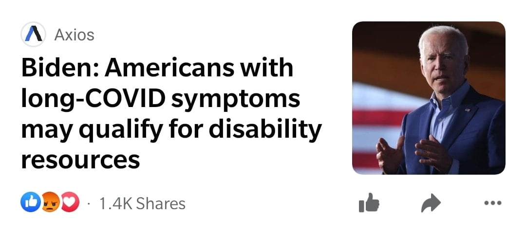 Sign up for your long COVID disability checks while...