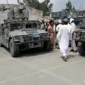 Khost Protection Force Humvees captured by Taliban