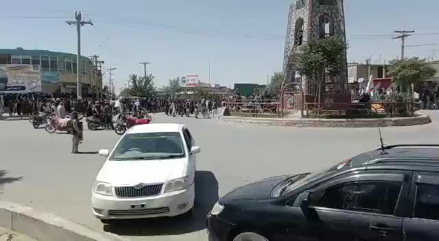 Taliban in Sharana, Paktika, city center
