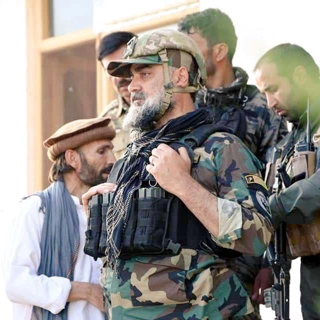 Logar governor Abdul Qayyum Rahimi surrendering to Taliban after...