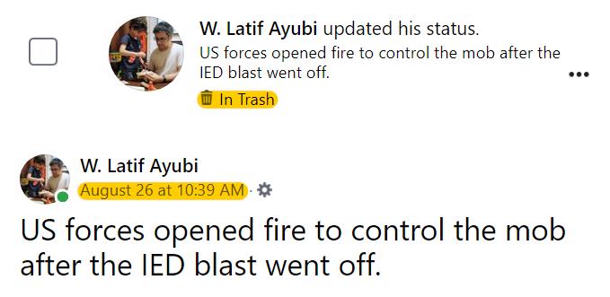 Local reports that US forces opened fire into the...