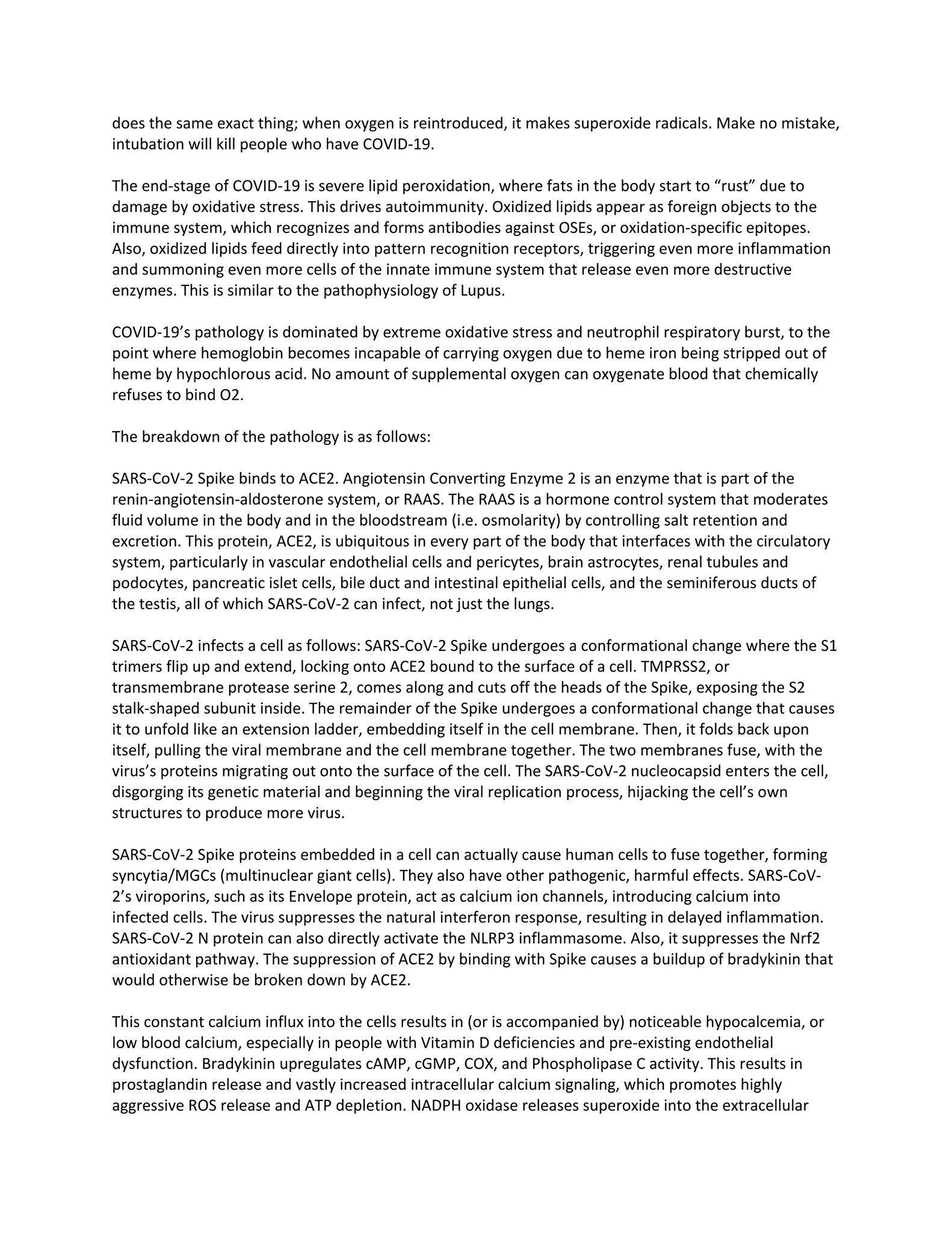 COVID-19: The Spartacus Letter