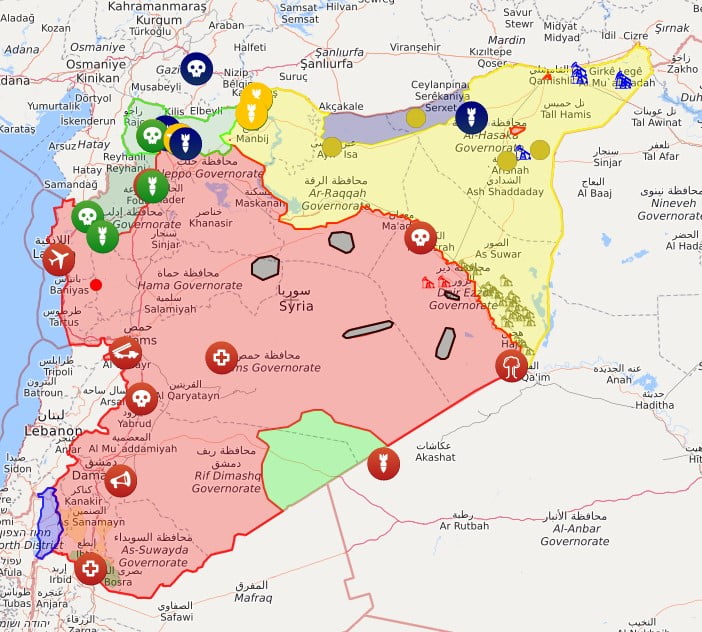 The Kurds established themselves over Northern Syria with support...