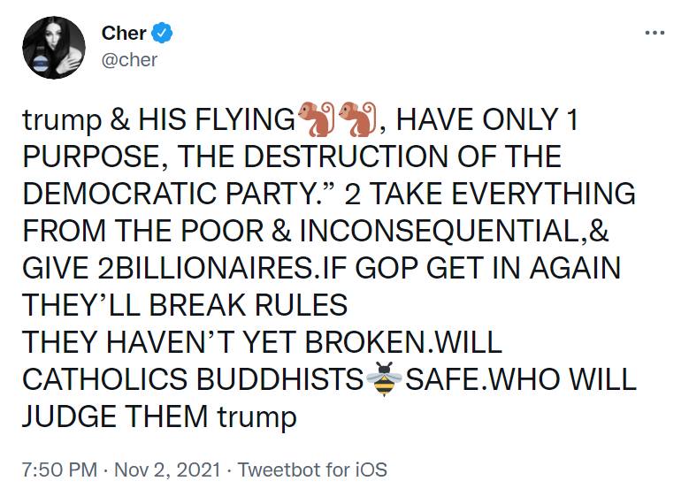 Cher had some wise thoughts to which I wanted...