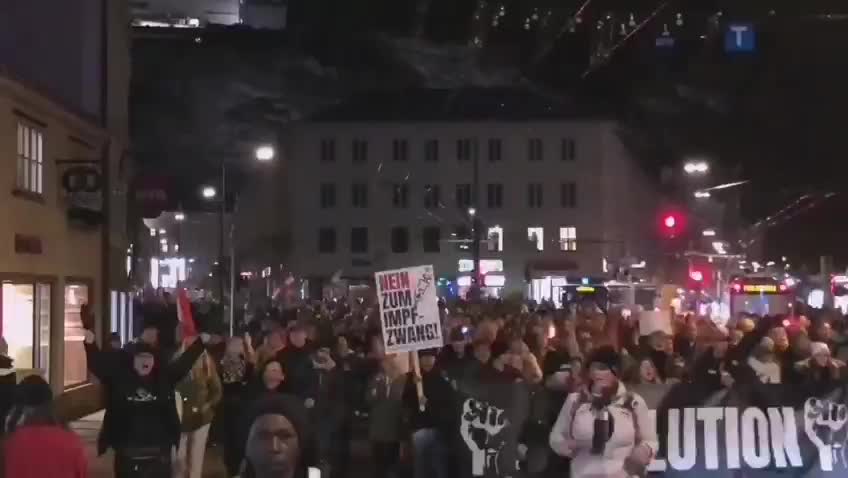 COVID measures protests in Salzburg, Austria