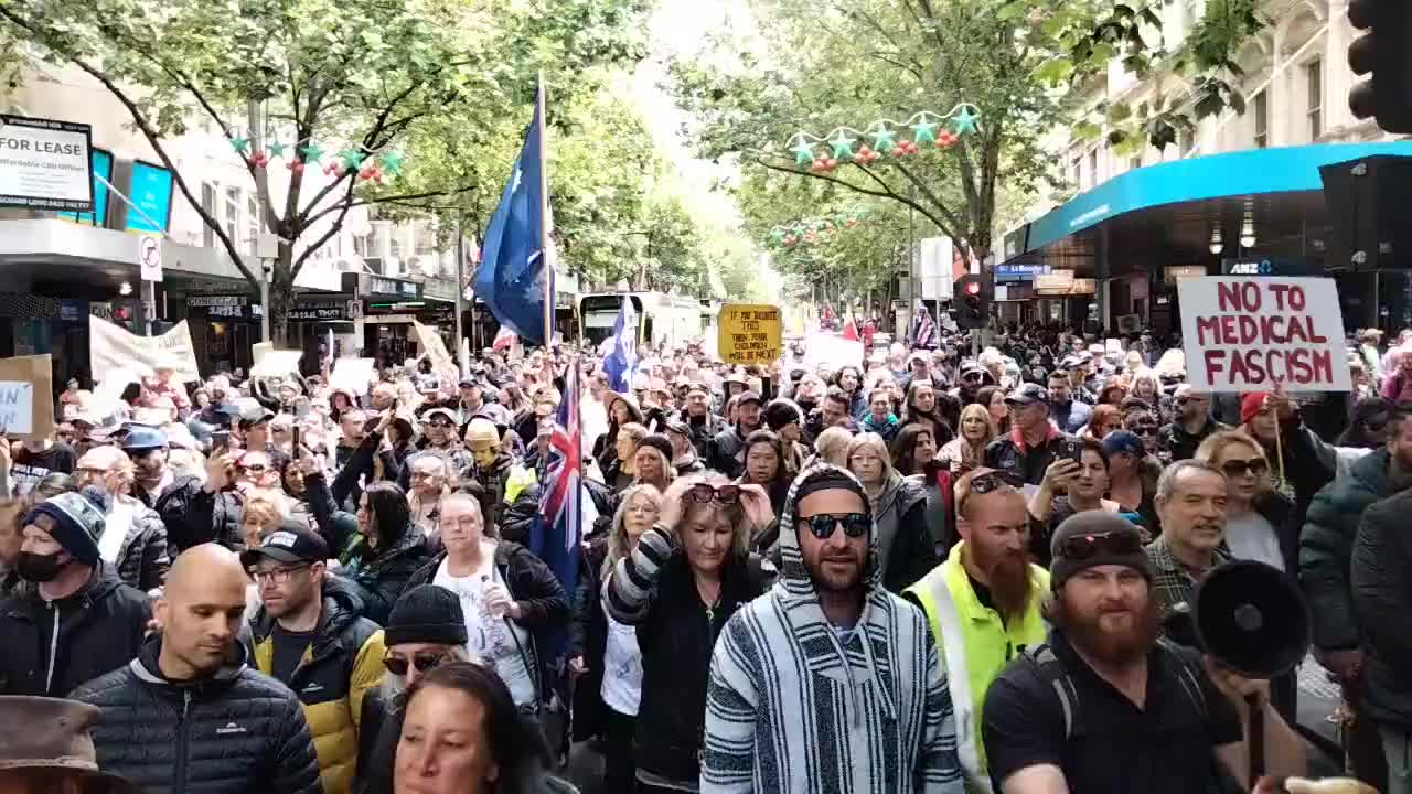COVID measures protests in Melbourne, Australia