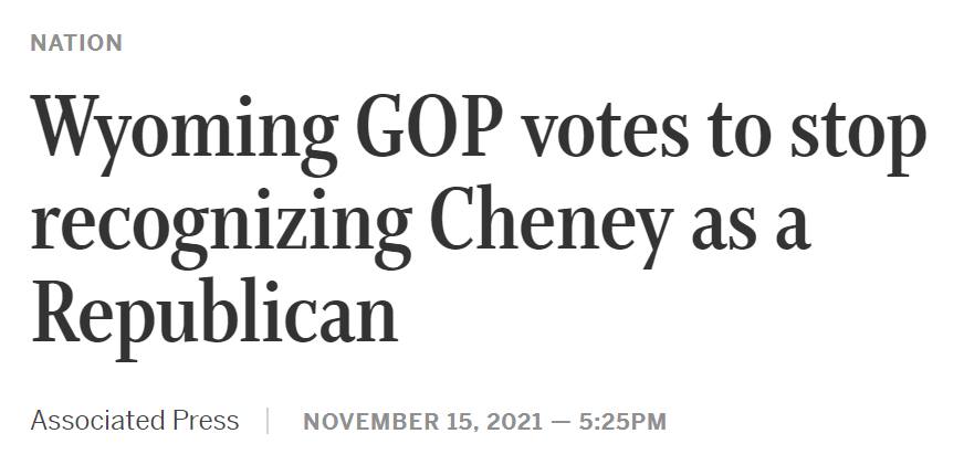 Liz Cheney, daughter of Dick Cheney