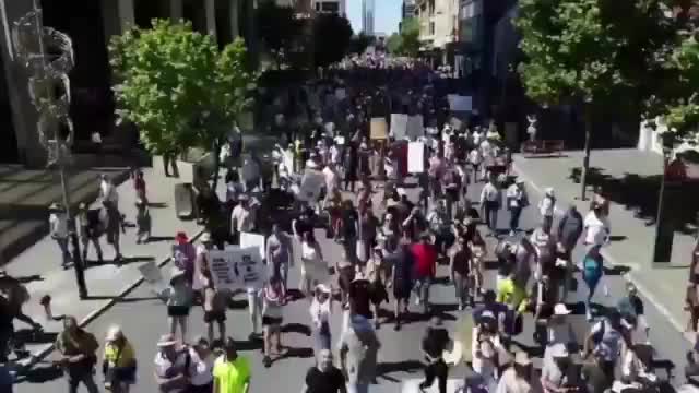 COVID measures protests in Perth, Australia
