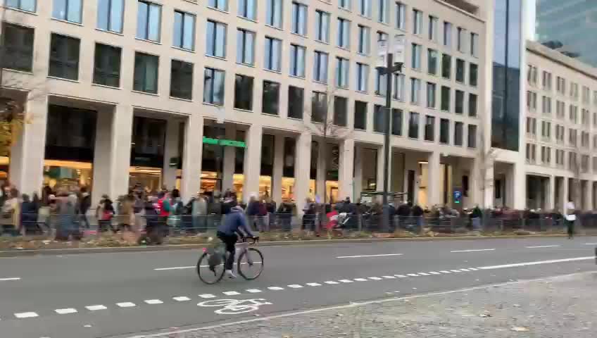 COVID measures protests in Frankfurt, Germany
