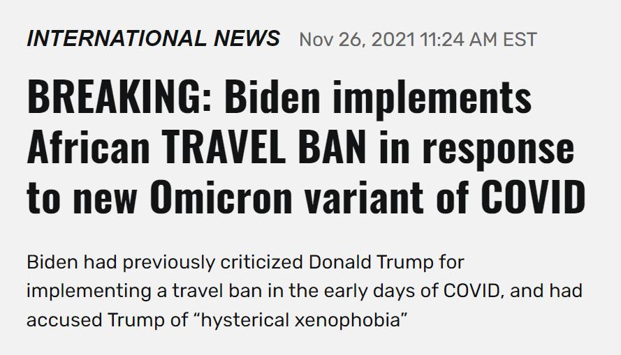 Biden being xenophobic against Africans again, what a racist
