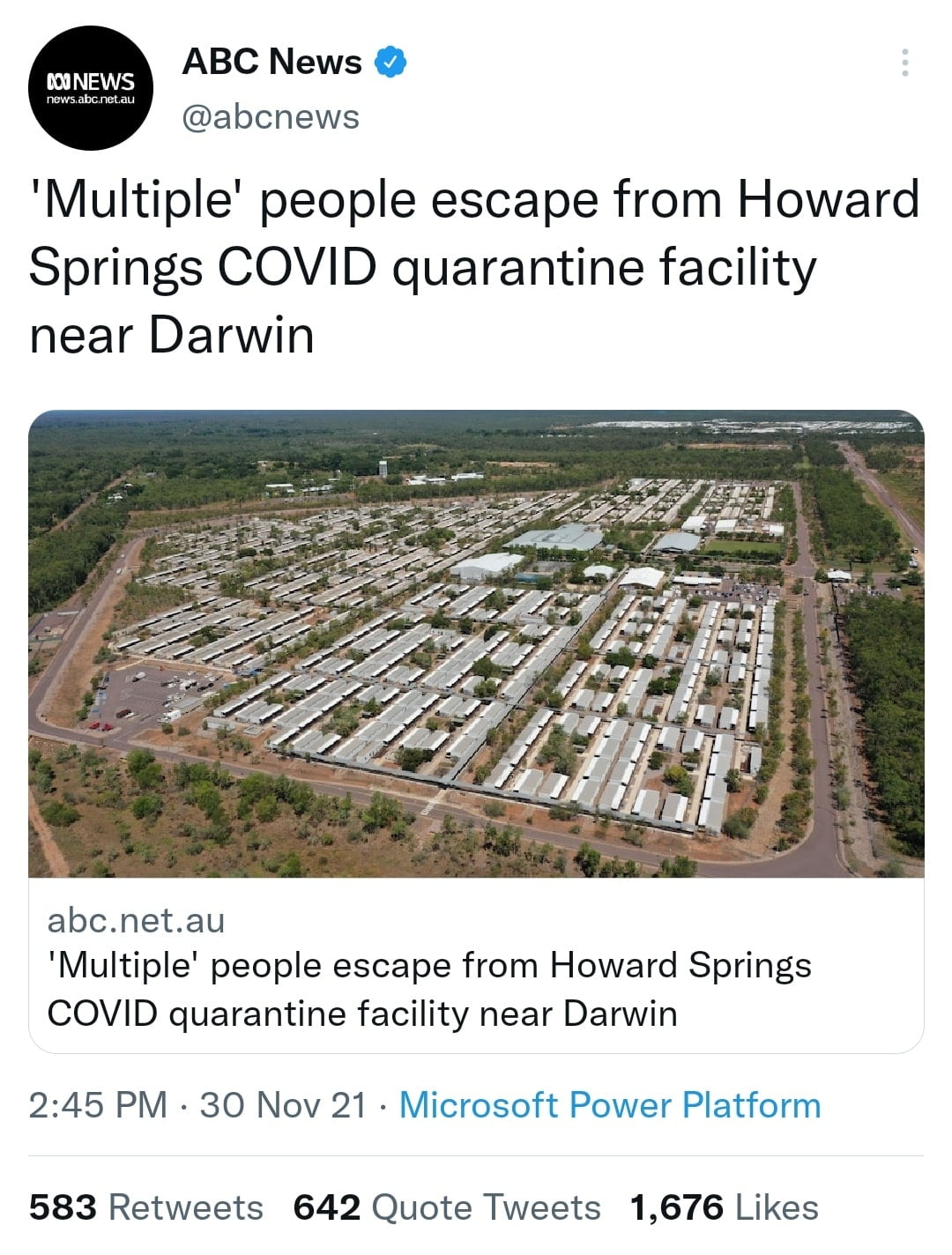 Several detainees escaped from Australian COVID quarantine camp