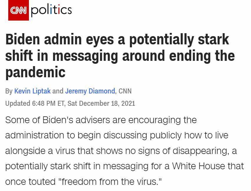 Biden promised he'd never surrender and would beat the...
