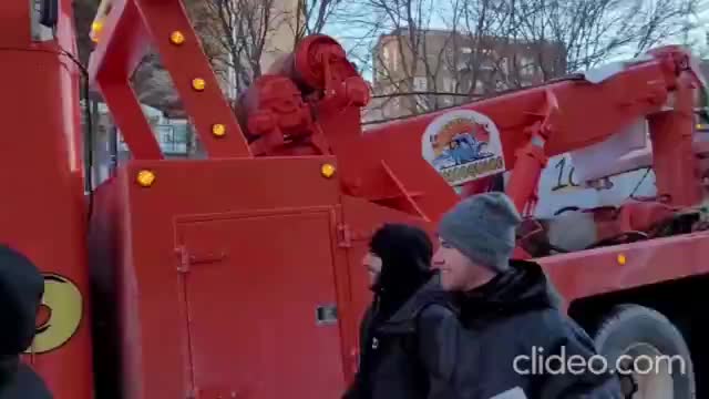 Canadian truckers occupying Quebec City