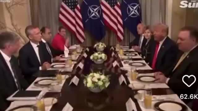Trump comments as president to NATO about Germany being...