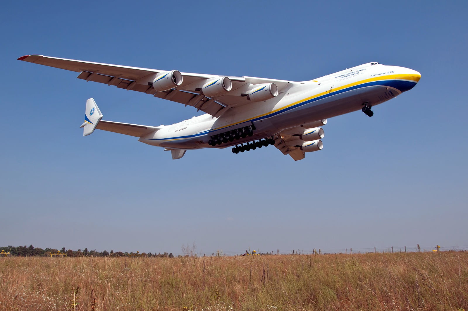 The Antonov An-225, the only one ever built, was...