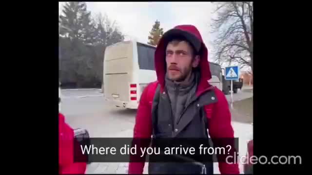 This video of Ukrainian civilians evacuating from Mariupol in...