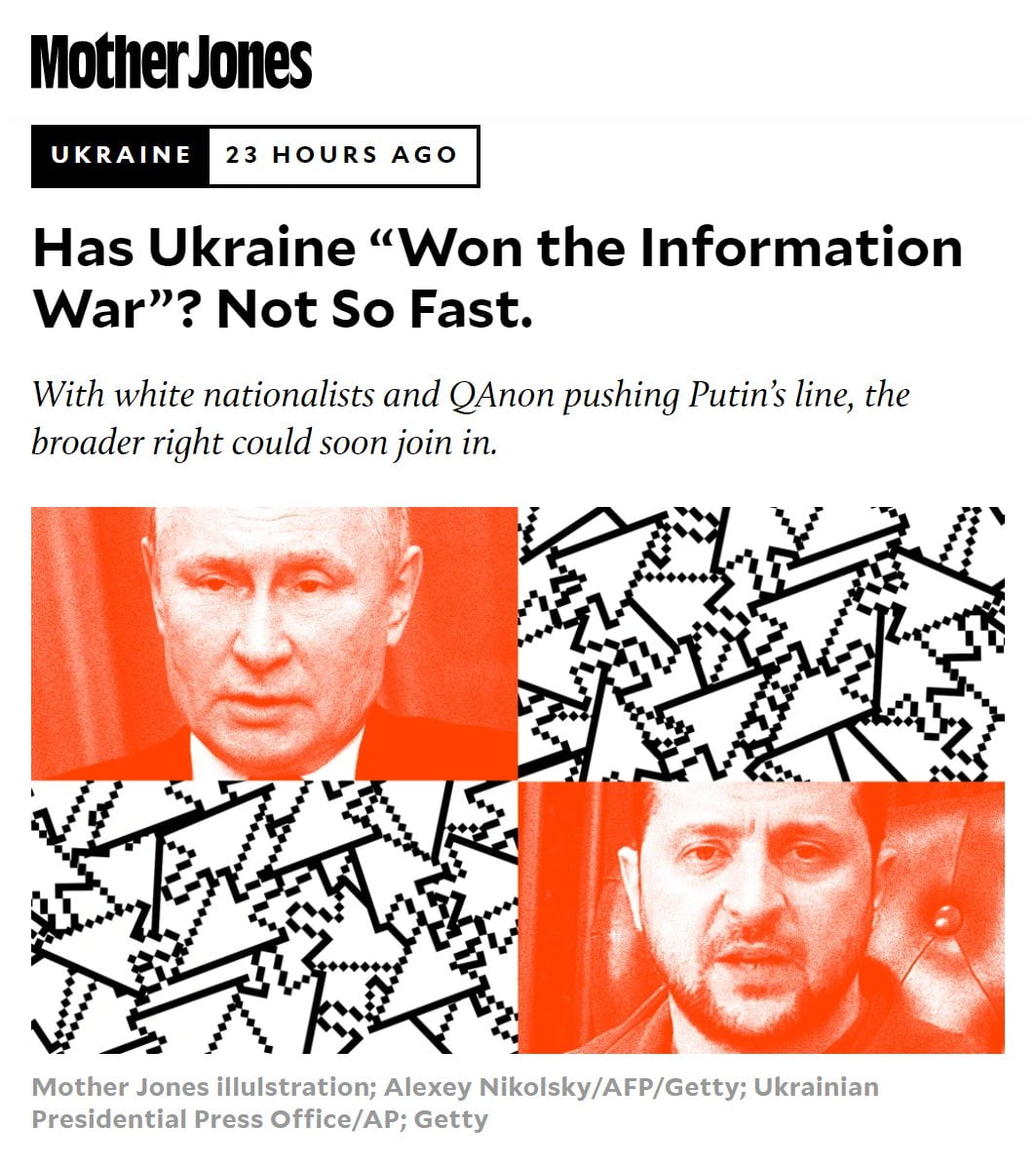 That's right, white nationalists and QAnon, not to be...